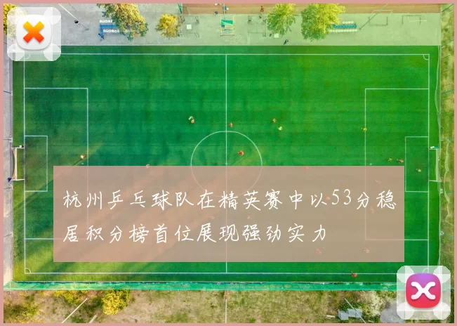 杭州乒乓球队在精英赛中以53分稳居积分榜首位展现强劲实力