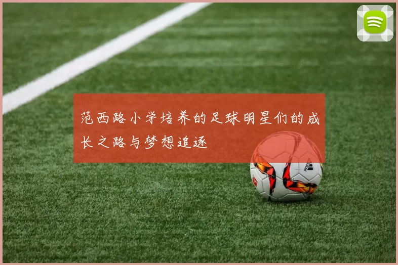 范西路小学培养的足球明星们的成长之路与梦想追逐